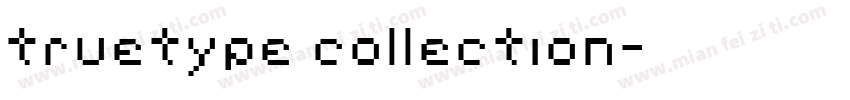 truetype collection字体转换